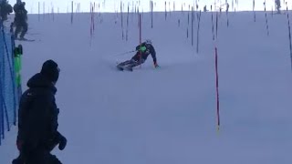 Henrik Kristoffersen Slalom Levi 2024 [upl. by Melvena]