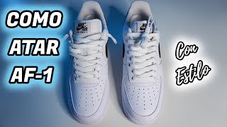 ⚠️COMO ATAR AIR FORCE 1 LOW  2024 🔥3 ESTILOS How to LACE AIR FORCE 1 [upl. by Akemahs353]