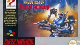 Super Probotector Alien Rebels SNES Playthrough Hard Mode 50 FPS [upl. by Fradin]