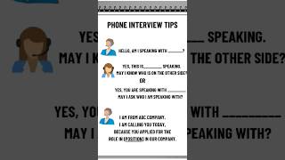 Phone interview tipsletsspeakgoodEnglishEnglishstudytipsShorts [upl. by Maya]