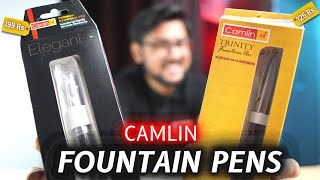 Camlin Elegante amp Camlin Trinity Review  Budget Fountain Pen for Students 🔥 [upl. by Hilary]