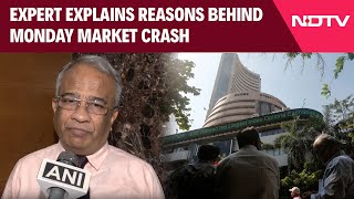 Sensex News  What Was The Reason Behind Monday Market Crash Expert Explains [upl. by Duffie]