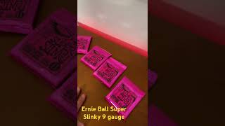 Ernie Ball SUPER SLINKYS My Favorite for Value and Cost GuitarStrings [upl. by Darrey]