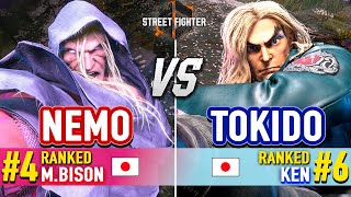 SF6 🔥 NEMO 4 Ranked MBison vs TOKIDO 6 Ranked Ken 🔥 Street Fighter 6 High Level Gameplay [upl. by Jehiel92]