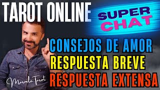 TAROT ONLINE LECTURA DE CARTAS DE TAROT RESPUESTAS CLARAS SUPERCHAT Y CONSEJOS AL TAROT [upl. by Bornstein]