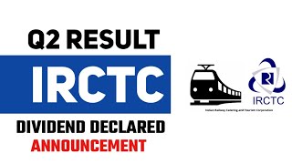 IRCTC Q2 RESULT 2025  IRCTC RESULT TODAY  IRCTC SHARE LATEST NEWS  IRCTC SHARE NEWS [upl. by Sommer]