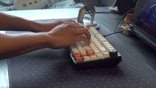 Hi75 w Stock Gateron Kangaroo Switches  Sound Test [upl. by Latricia]