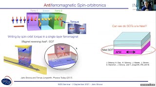 Prof Jairo Sinova  Emergent Antiferromagnetic Spintronics [upl. by Refinnaj]