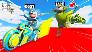 OGGY AND JACK TRIED FUNNY PRANK DEADLINE PARKOUR CHALLENGE GTA 5 Funny Moments [upl. by Lemar]