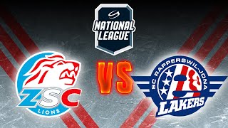 ZSC LIONS VS RAPPERSWILJONA LAKERS  ŠVEICES AUGSTĀKĀ LĪGA  REGULĀRĀS SEZONAS 22 SPĒLE [upl. by Jovitta]