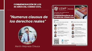 Numerus clausus de los derechos reales  Martín Mejorada [upl. by Enohpesrep]