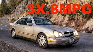 Mercedes Benz E300d W210 Highway Fuel Economy Test [upl. by Aynekat]