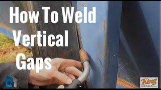 MIG Welding How To Weld Vertical Gaps [upl. by Glad]