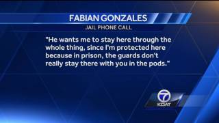 Fabian Gonzales counts on staying in jail for his own safety [upl. by Fifine]