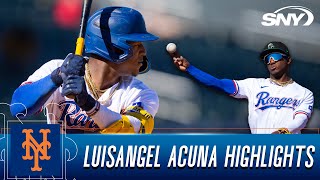 Check out highlights of Luisangel Acuna the top prospect the Mets received for Max Scherzer  SNY [upl. by Arlene]