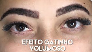 Cilios Tufo Volumoso efeito gatinho [upl. by Amari]