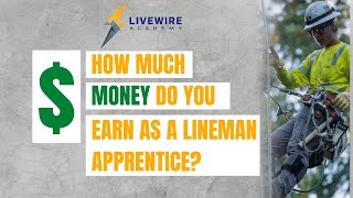 How much money do you make as an apprentice lineman [upl. by Urbai]