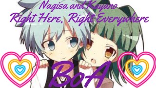 AMV Nagisa and Kayano Right Here Right Everywhere BoA [upl. by Lebna]