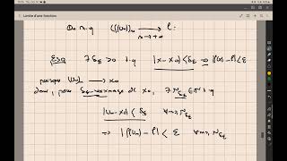 Mathématiques  Analyse réelle  Limite dune fonction  Critère séquentiel [upl. by Elocel663]