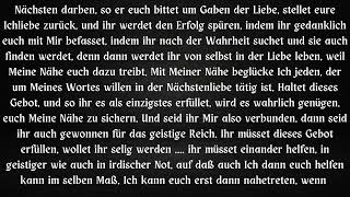 WERKTÄTIGE NÄCHSTENLIEBE  ZUSAMMENSCHLUß MIT GOTT [upl. by Leacim]