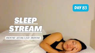 SLEEP STREAM  DAY 83 ASMR SNORING ASIAN LOUD SNORING [upl. by Aekal25]