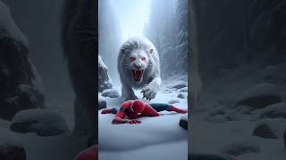 SpiderMan and Elsa Frozen vs Lion Annabelle fight battle elsafrozen spiderman flash animals [upl. by Aniroz]