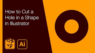 How to Cut a Hole in a Shape in Illustrator [upl. by Chien279]