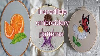 Incredible embroidery patternsDiy incredible hand embroidery designs [upl. by Madaras]