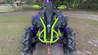 CanAm Renegade XMR 1000 New Rims Tires amp 112quot Wheel Spacers AFTER [upl. by Bosson224]