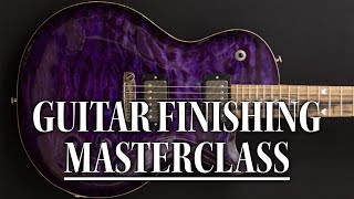 How to paint a guitar  Complete guide to guitar finishing with dyes and nitrocellulose lacquer [upl. by Assecnirp147]