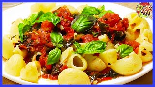 Pasta с помидорами и базиликом al Pomodoro e BasilicoBellissimo [upl. by Idarb]