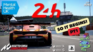 🛑Assetto Corsa Competizione  24h Stream For Mental Health UK  Xbox SX PS5🛑 [upl. by Dogs768]