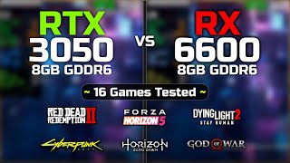 RX 6600 vs RTX 3050  16 Games Tested [upl. by Iru]