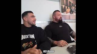 Breakfast with Tommy Fury shorts beast eddiehall tommyfury teambeast boxing [upl. by Yeniar]