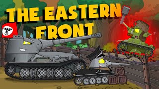 The Eastern front Tank animation  Cartoons about tanks [upl. by Velick]