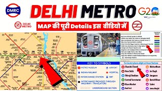 delhi metro map kaise dekhe  delhi metro route  delhi metro app  delhi metro lines and stations [upl. by Eybbob657]