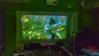 Xelectron Y8 Plus Projector Projection Quality On Room Light [upl. by Eleira]