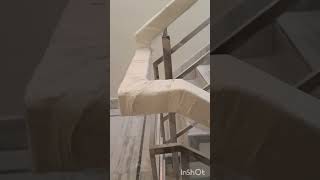 Staircase railing design  square pipe railing design  short video [upl. by Renny420]