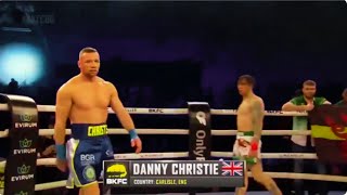 BKFC danny christie vs david round boxing bkfc [upl. by Ailime]