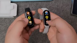 Mi Band 9 Unboxing amp Compare With Xiaomi Band 8 [upl. by Odille315]