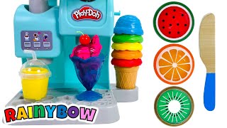 Creating amp Making Play Doh Ice Creams in Our Toy Kitchen [upl. by Corley]