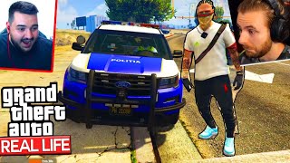 Rafael a FURAT MASINA de POLITIE si face ACCIDENT GRAV in GTA FIVEM [upl. by Nolyag]