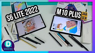 Samsung S6 Lite 2022 vs Lenono M10 Plus 3ra Gen  Rendimiento para escribir y dibujar [upl. by Gale]