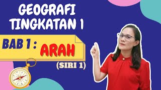 GEOGRAFI TINGKATAN 1 BAB 1  ARAH [upl. by Ameluz]