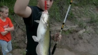 Catfishing Tips Channel Catfish from the bank with Secret 7 [upl. by Jobyna]