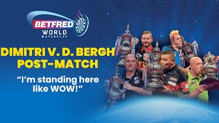 Dimitri van den Bergh sneezes his way into the second round  Betfred World Matchplay [upl. by Valsimot]