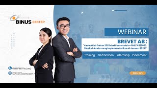 Webinar Series Binus Center 2024  Brevet AB [upl. by Hussar314]