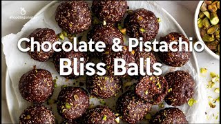 Chocolate Pistachio Bliss Balls [upl. by Anaugal]