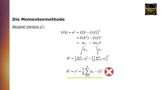 Schätzen der Populationsparamter I Die Momentenmethode [upl. by Hallagan]