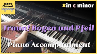 Traun Bogen und Pfeil Piano Accompaniment Karaoke Piano 반주 [upl. by Ardnama]